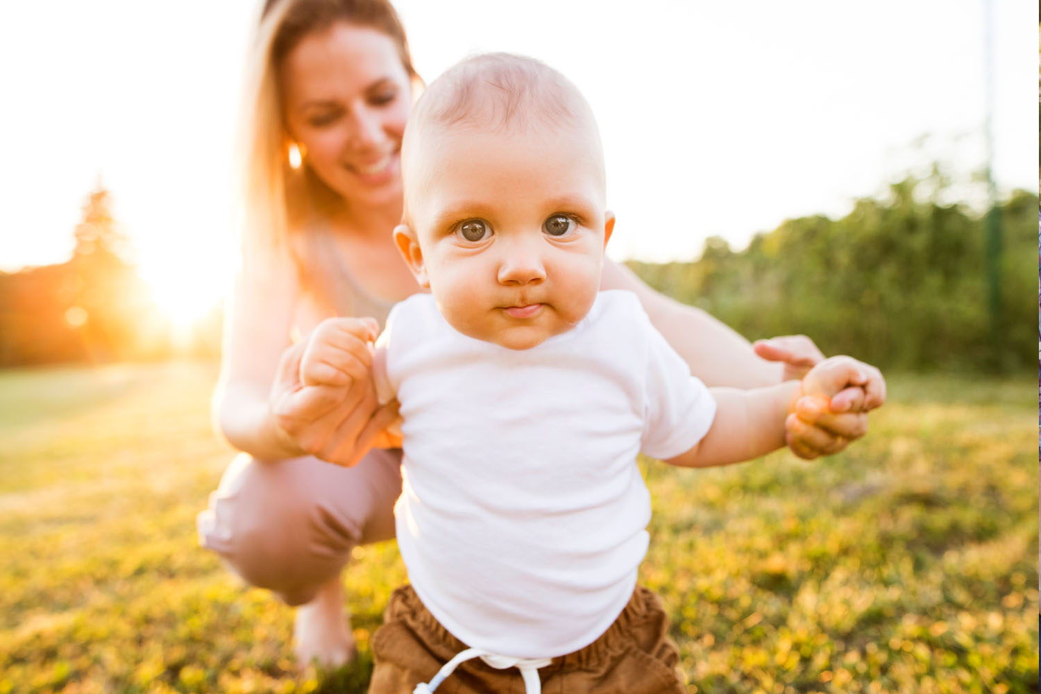 Pediatric Medicine photo with happy baby walking